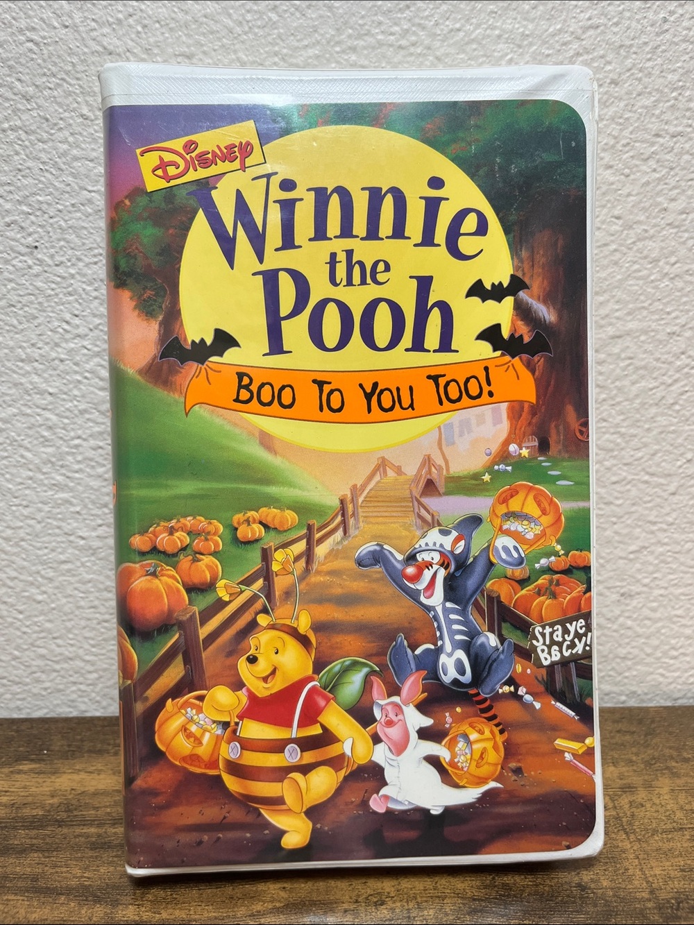 Disney Winnie the Pooh Halloween Party Invitation Cards - Yellow, Orange, Green